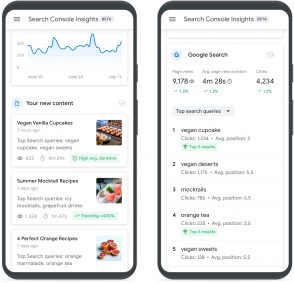 Google lance Search Console Insights, un rapport sur la performance de vos contenus