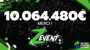 Z Event : les gamers récoltent 10 millions d’euros au profit d’Action contre la Faim