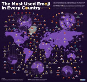 Les emojis les plus utilisés sur Twitter par pays en 2022