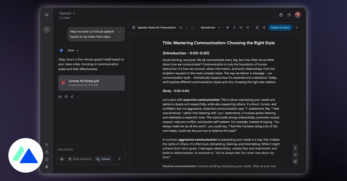 Les Canvas et les podcasts arrivent dans Gemini : comment ça fonctionne