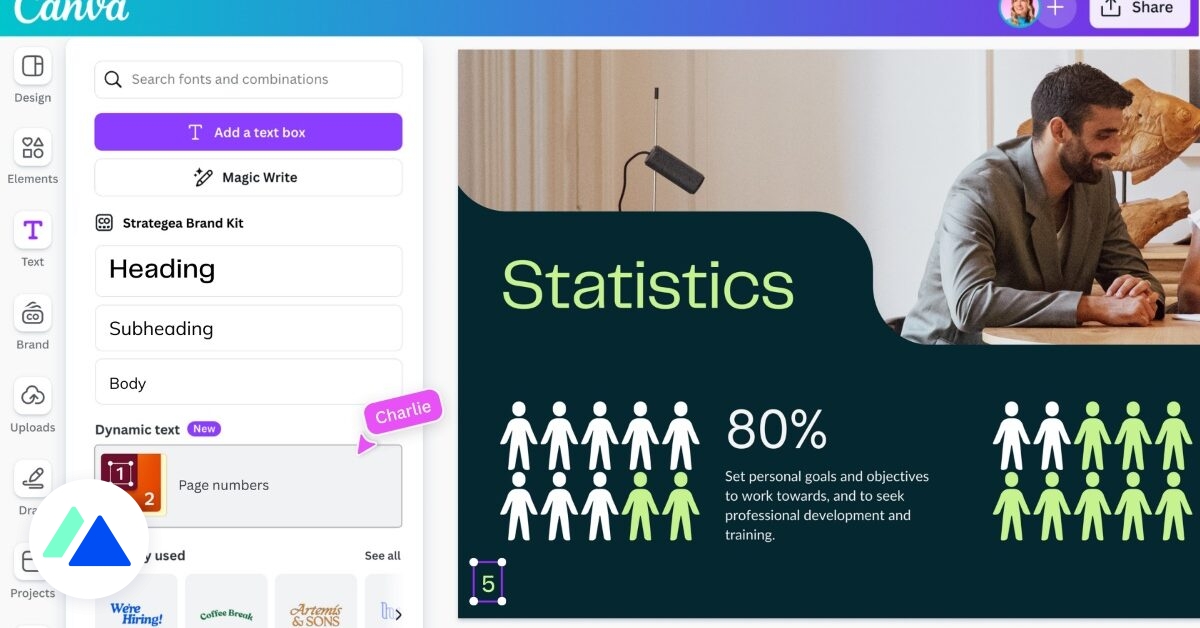 Canva améliore son outil de présentation : mode hors ligne, animations, numérotation automatique…