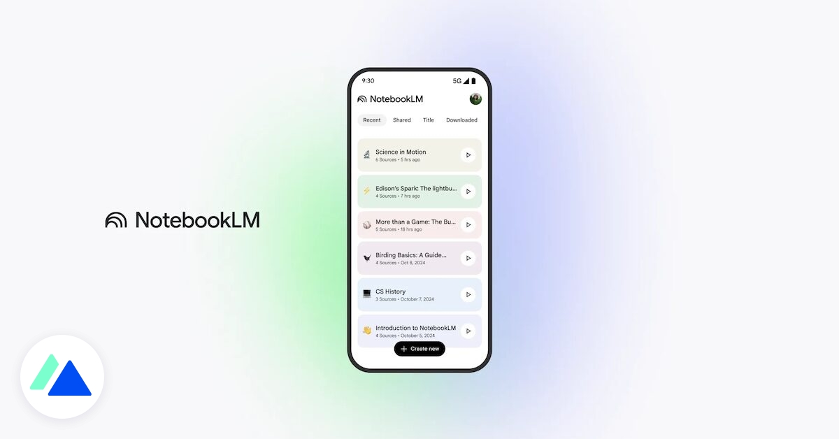 NotebookLM sur iOS et Android : l’application gratuite est disponible en France