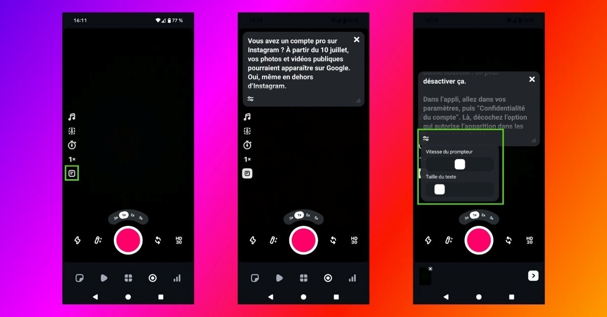 Edits : comment utiliser le prompteur sur l’application de montage d’Instagram