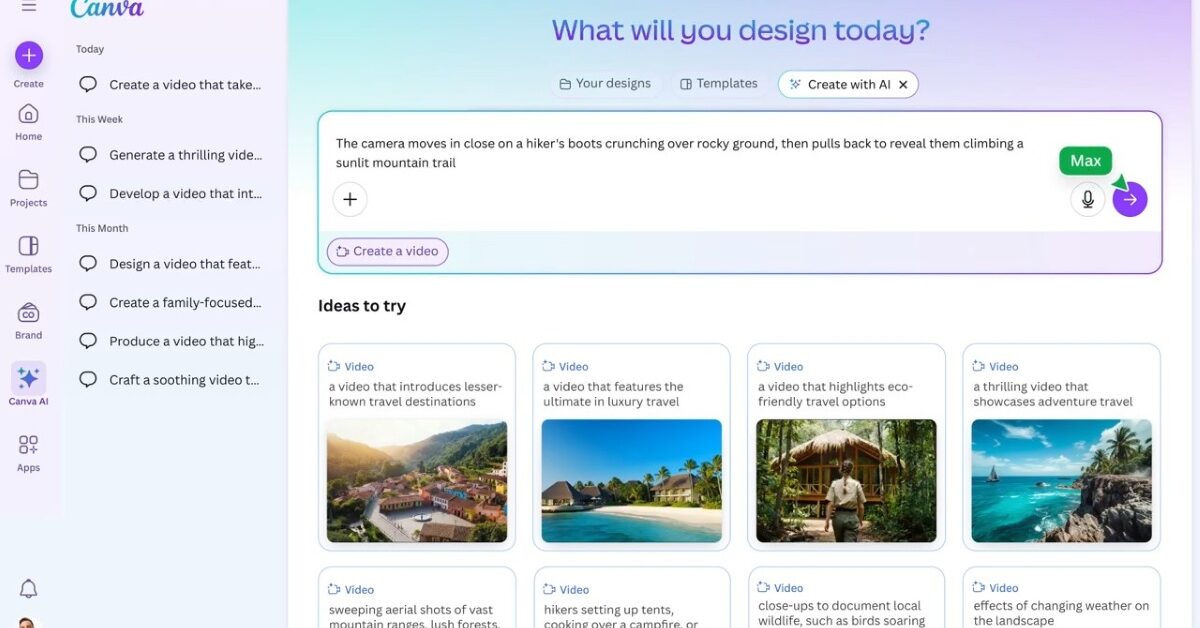 Canva : la vidéo par IA arrive grâce à la technologie de Google
