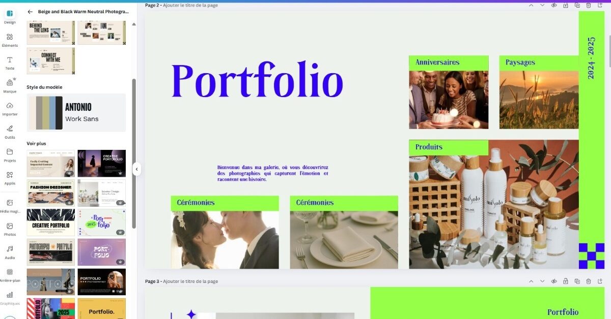 Canva : comment créer un portfolio pour valoriser vos projets