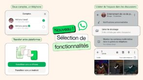 6 nouveautés bientôt déployées sur WhatsApp : stockage, multi-compte, Meta AI…