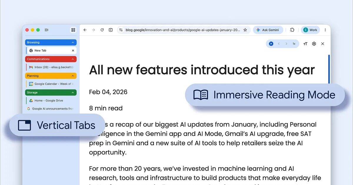 Google Chrome déploie enfin les onglets verticaux : comment les activer