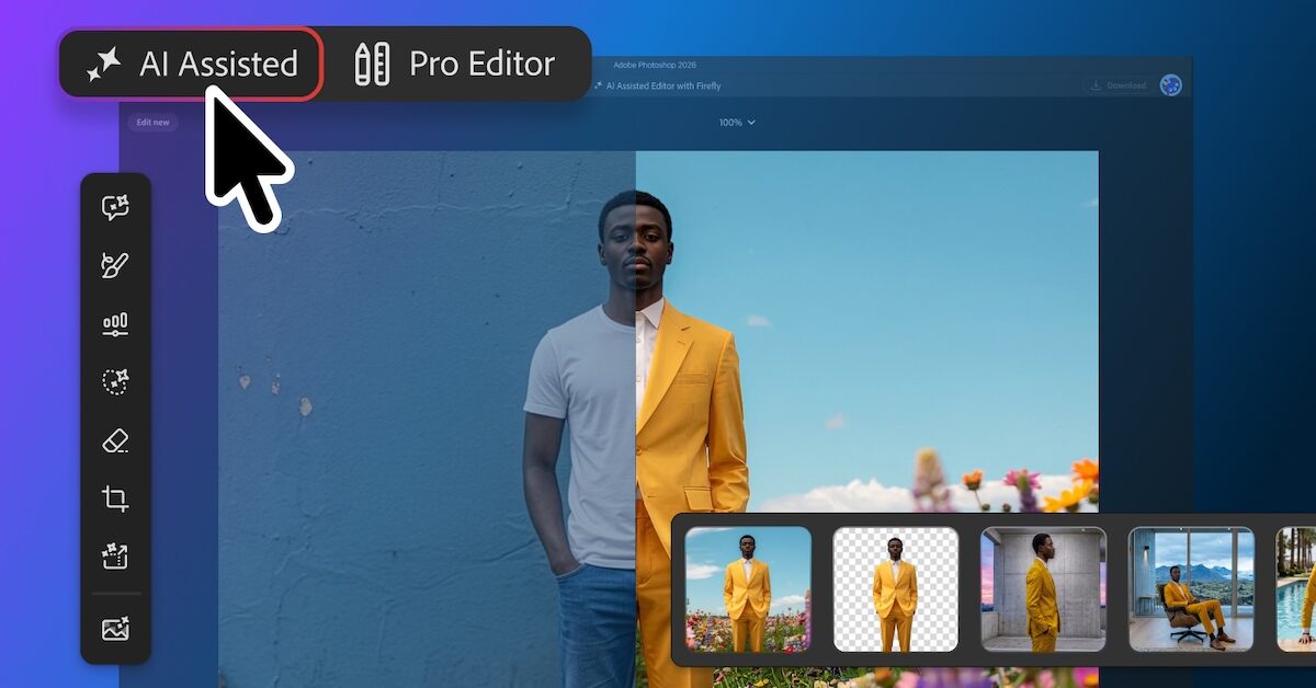 Photoshop se dote d’un second espace de travail pour la retouche par prompt